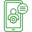 support icon alter green